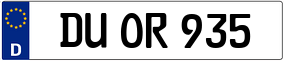 Trailer License Plate